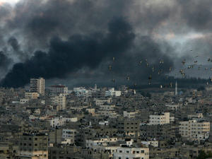 Tirs de l'artillerie israélienne sur Gaza