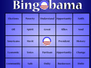 Une carte de bingo � l'effigie d'Obama