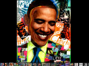 Un collage sur Barack Obama