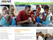 Barack Obama mangeant de la cr�me glac�e