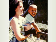 Barack Obama, enfant, et sa m�re