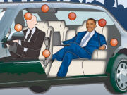 Voiture Blind�e de Barack Obama
