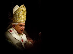 Le Pape Benoît XVI lors d'une cérémonie au Vatican
