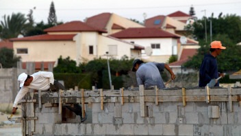 Neve Dekalim, une colonie israélienne dans le sud de la bande de Gaza