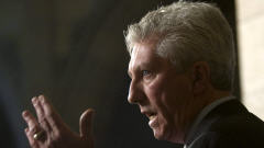 Gilles Duceppe r�pondant aux questions des journalistes le 28 janvier 2009