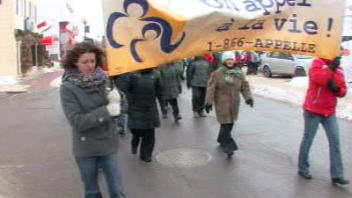 Une marche de sensibilisation � Rimouski