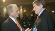 Richard Holbrooke � droite en compagnie de Wolfgang Ischinger, pr�sident de la Conf�rence de Munich