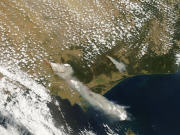 Des images satellitaires des feux