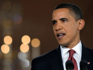 Barack Obama en conférence de presse à la Maison-Blanche
