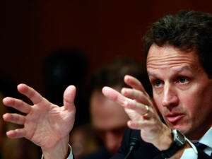 Le secrétaire d'État au Trésor américain, Timothy Geithner