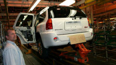 Une cha�ne de montage de VUS chez General Motors