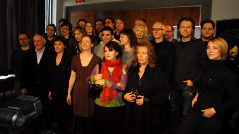 Une partie des s�lectionn�s pr�sents � la conf�rence de presse.