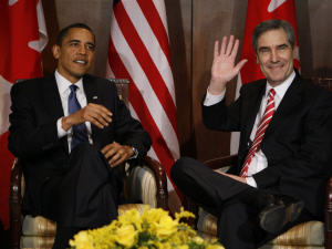 Le président Obama a eu une rencontre avec Michael Ignatieff.