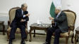 George Mitchell et Mahmoud Abbas