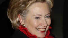 Hillary Clinton à son arrivée en Chine
