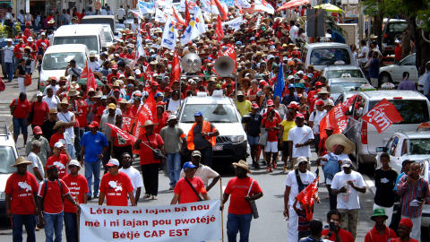 Une manifestation en Guadeloupe