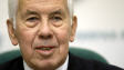 Le s�nateur r�publicain Richard Lugar lors d'une conf�rence de presse � Moscou en d�cembre 2008