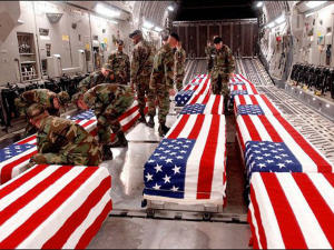 Cercueils de militaires américains