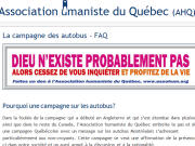 La campagne �Dieu n'existe probablement pas�