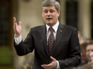 Stephen Harper à la Chambre des communes