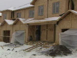 Des maisons en construction