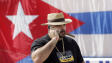 Gilberto Parera, un Cubain de Miami, lors d'un d�fil� anti-castriste