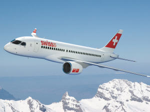 Appareil CS100 de Bombardier.