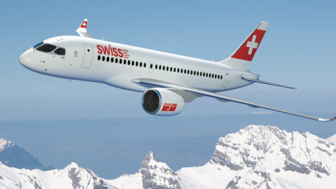 Appareil CS100 de Bombardier.
