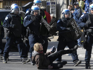 Une scène de la manifestation