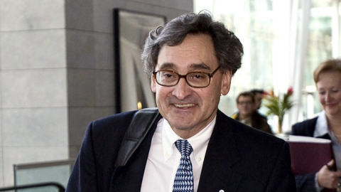 Michael Sabia, PDG de la Caisse de d�p�t, lors de l'annonce de sa nomination, le 13 mars 2009