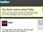 La page Twitter de CNN