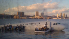La photo de l'avion dans la rivi�re Hudson prise par Janis Krums