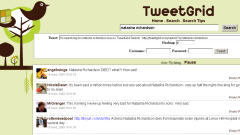 Le moteur de recherche Tweetgrid