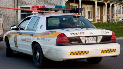 Une voiture de la S�ret� du Qu�bec