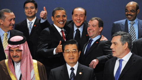 Stephen Harper �tait absent � la photo de famille des leaders du G-20.
