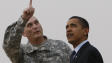 Le pr�sident Obama a �t� accueilli par le commandant en chef des troupes am�ricaines en Irak, le g�n�ral Ray Odierno.