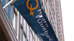 Un drapeau d'Hydro-Qu�bec