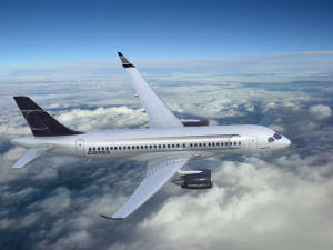 Le dessin du futur CSeries de Bombardier