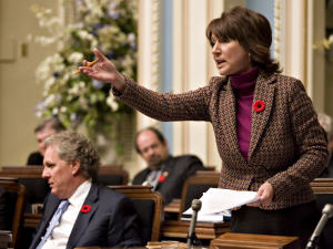 La ministre libérale Nathalie Normandeau.