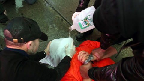 Reconstitution d'une technique de � waterboarding �