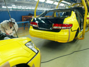Une usine d'assemblage Honda
