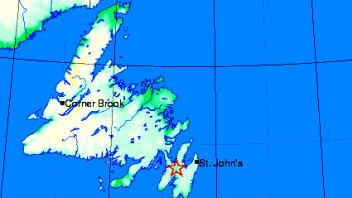 Séisme à Terre-Neuve