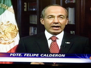 Le président mexicain lors de son allocution