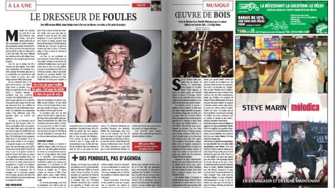 Deux pages du dernier num�ro d'Ici papier