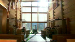L'�glise abbatiale des cisterciens de Saint-Jean-de-Matha.