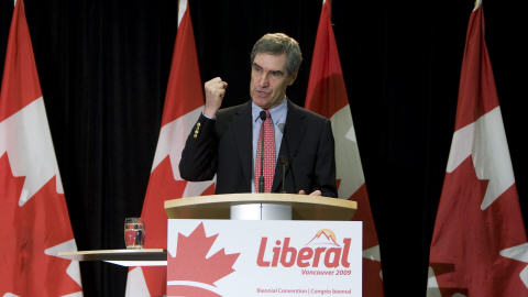 Michael Ignatieff en conf�rence de presse.