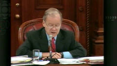 Le ministre Raymond Bachand en commission parlementaire