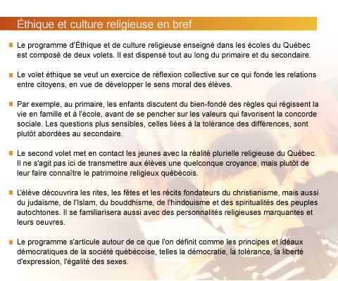 �thique et culture religieuse