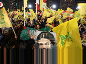 Rassemblement du Hezbollah, à l'occasion de l'anniversaire du départ d'Israël du Liban-Sud.