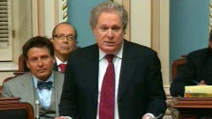 Le premier ministre Jean Charest lors de la p�riode de questions � l'Assembl�e nationale